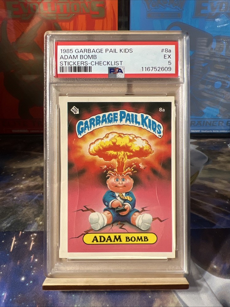 1985 Garbage Pail Kids Adam Bomb No. 8a Checklist PSA 5