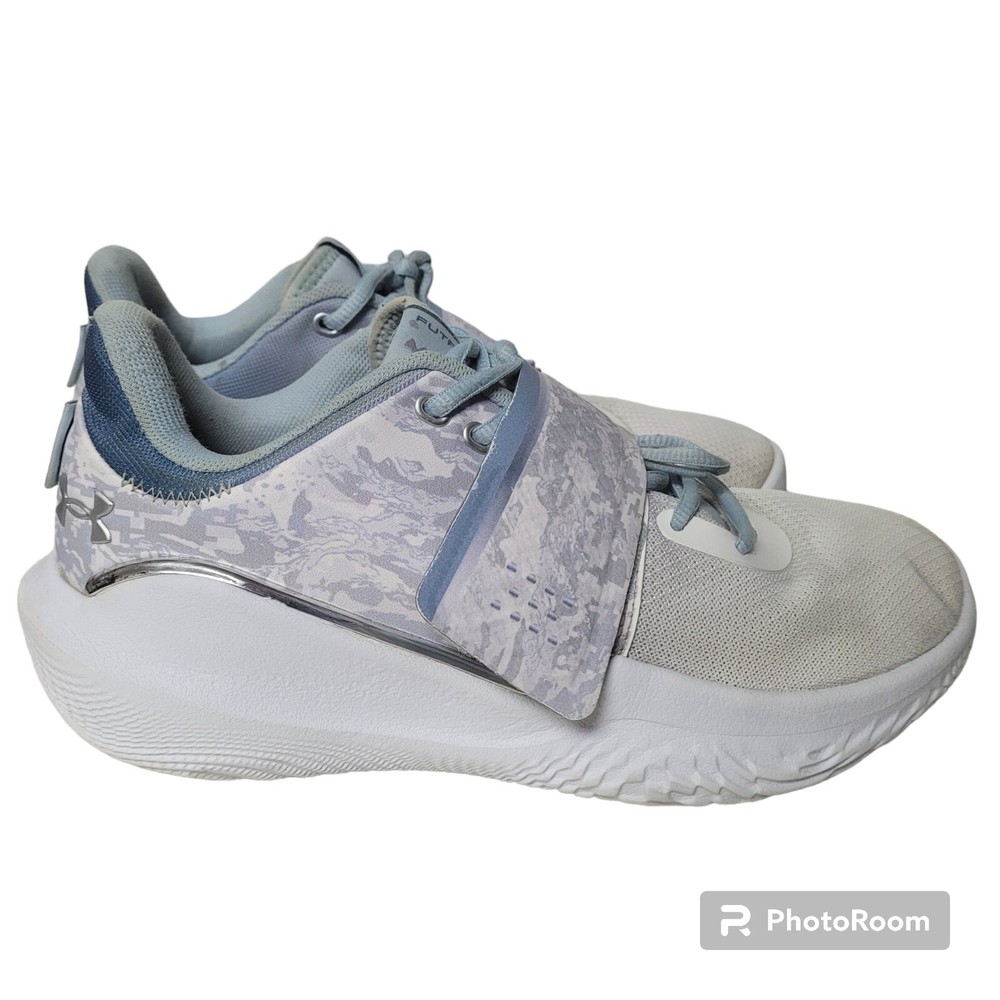 Under Armour Flow FUTR X Low Mens Size 9 Womens 10.5 Halo Grey Camo Sneakers