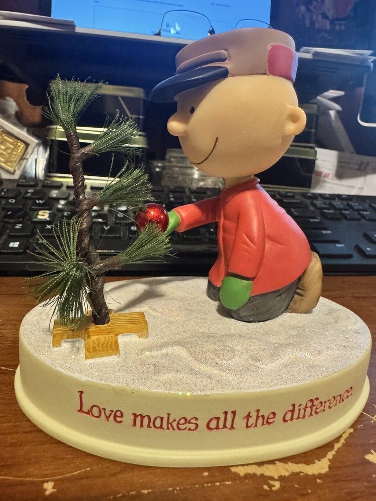 Charlie Brown Christmas Figurine Love Makes All The Difference by Hallmark