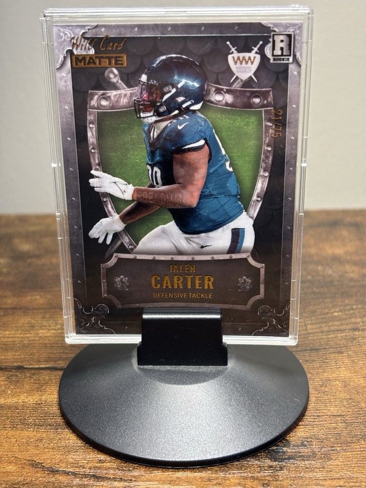 2023 Wild Card Matte #WW-JC JALEN CARTER Weekend Warrior RC SN /75