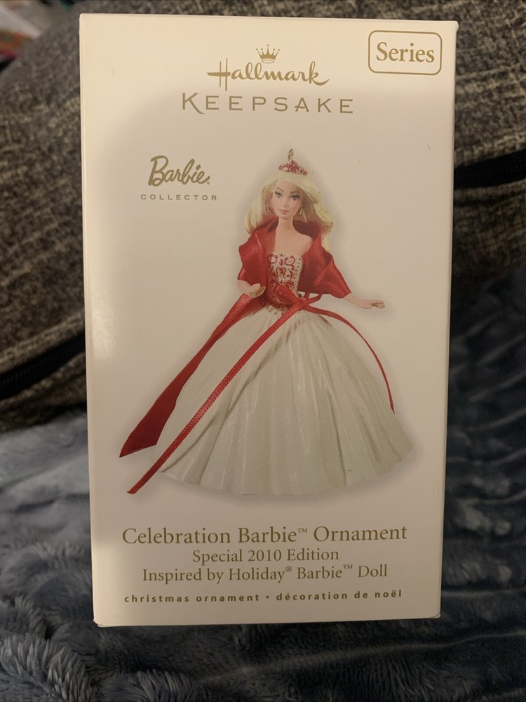 Special Edition 2010 Hallmark Keepsake Celebration Barbie Christmas Ornament