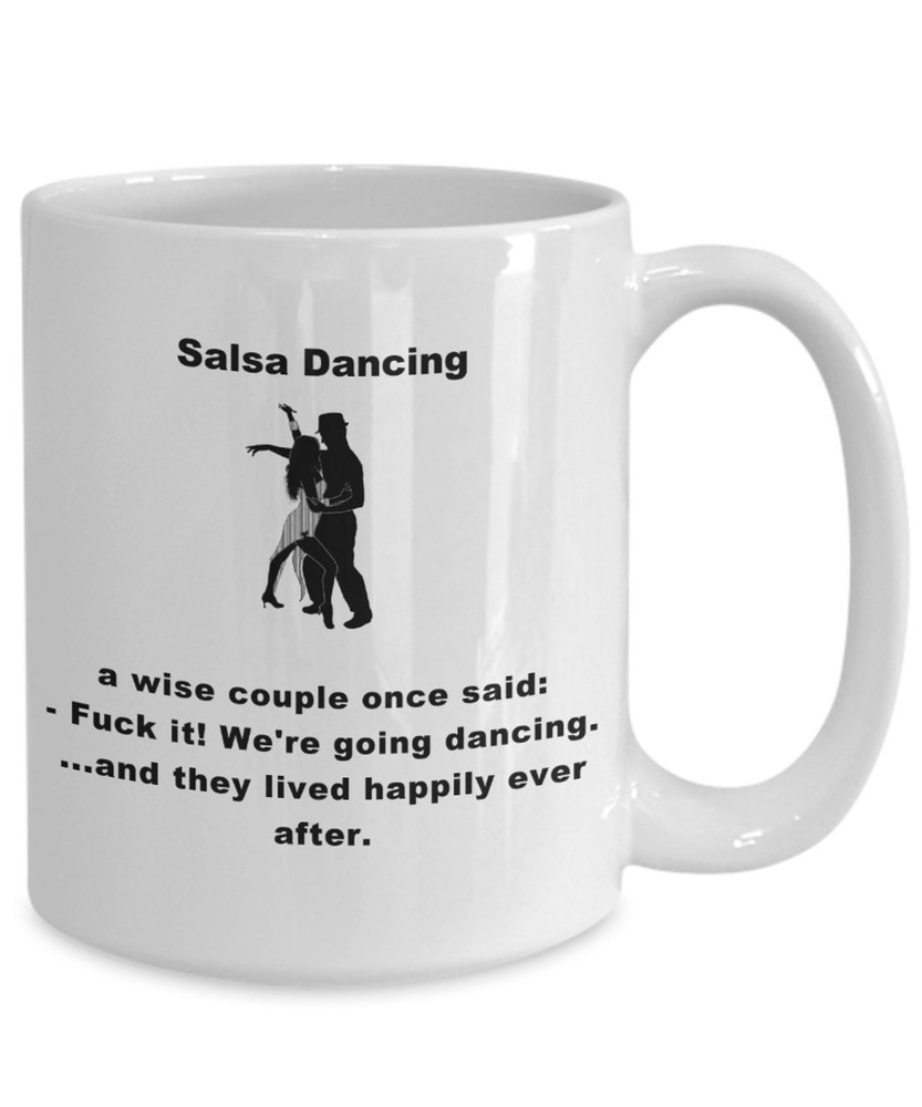Salsa Dancing Coffee Mug Dance Lovers Wife Husband Mom Dad Brother Sister Aunt U