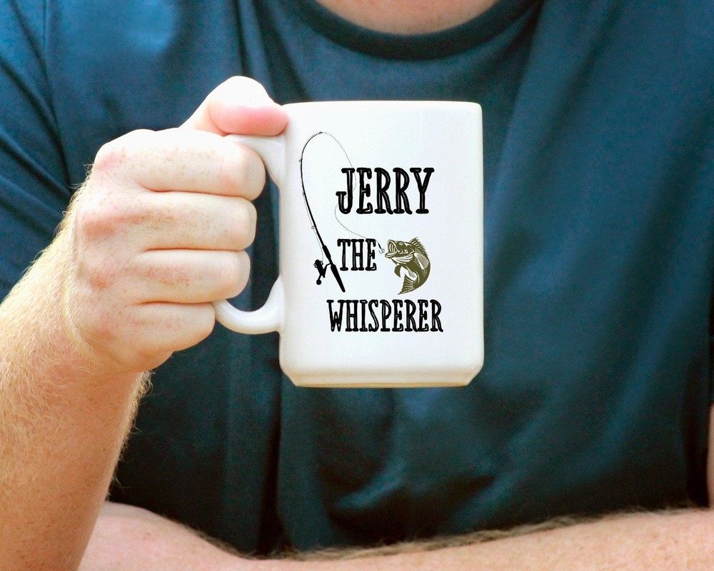 Personalized Fish Whisperer Coffee Mug - Ideal Fishing Gift for Men