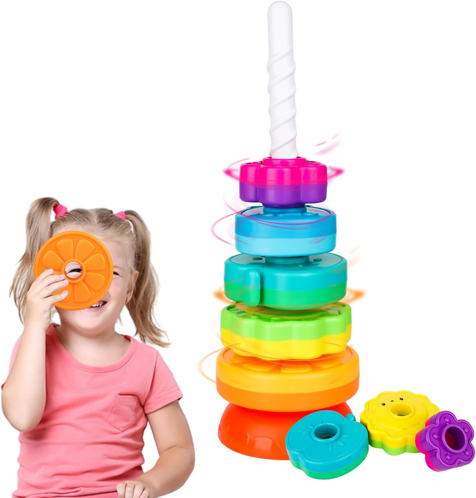 Montessori Baby Stacking Rings Toy for Early Learning and Fine Motor Skills