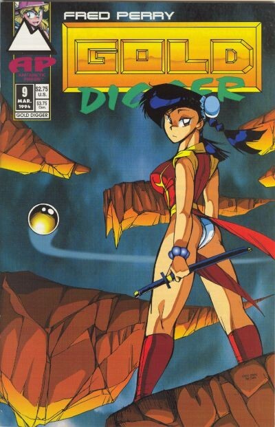 Gold Digger 9 Liberty of Time Fred Perry 1994 NM Low Print #0 Coupon-image