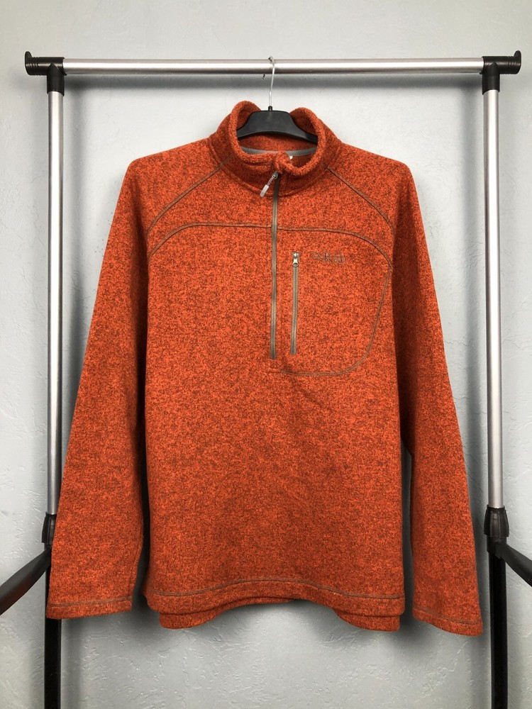 Rab Vintage Mens Fleece Quarter 1\4 Zip Jacket Size XL