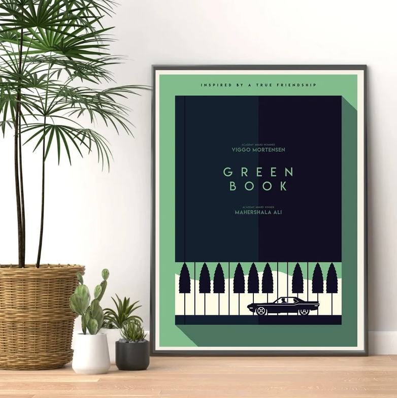 Green Book Movie Poster Print for Wall Art and Room Decor