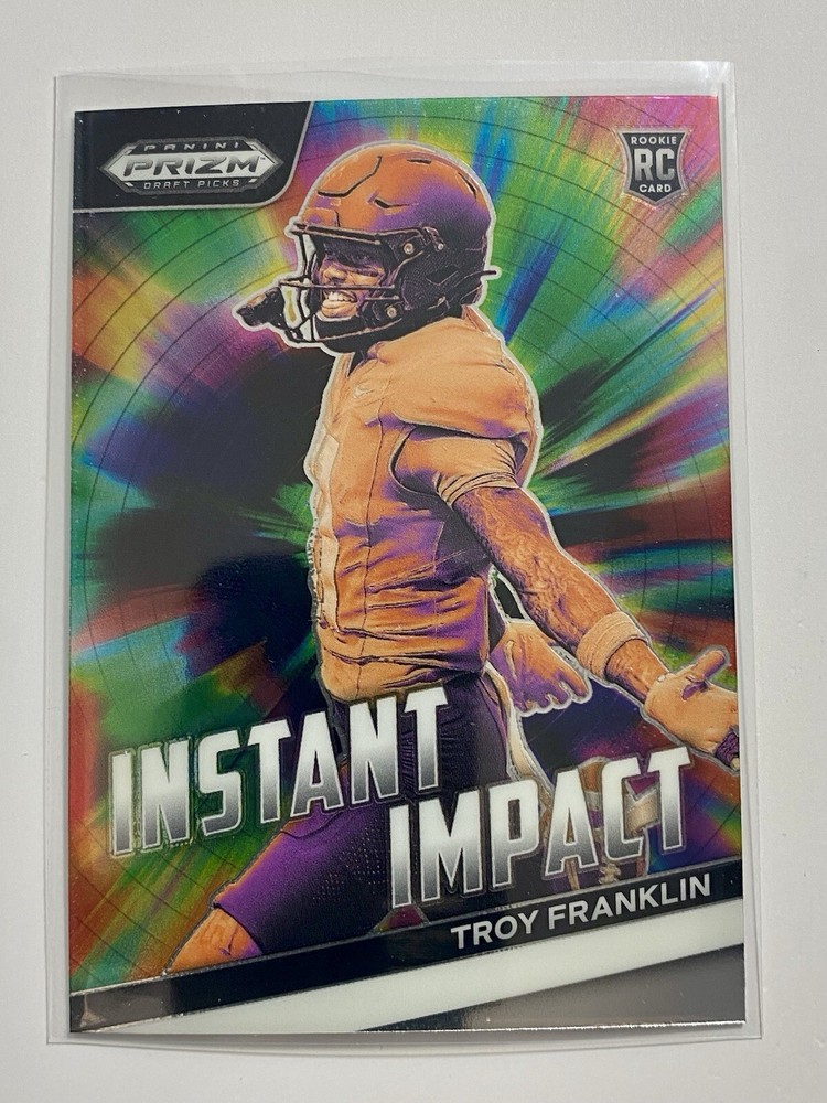 2024 Panini Prizm Draft Picks Troy Franklin Rookie Card Instant Impact Denver Broncos