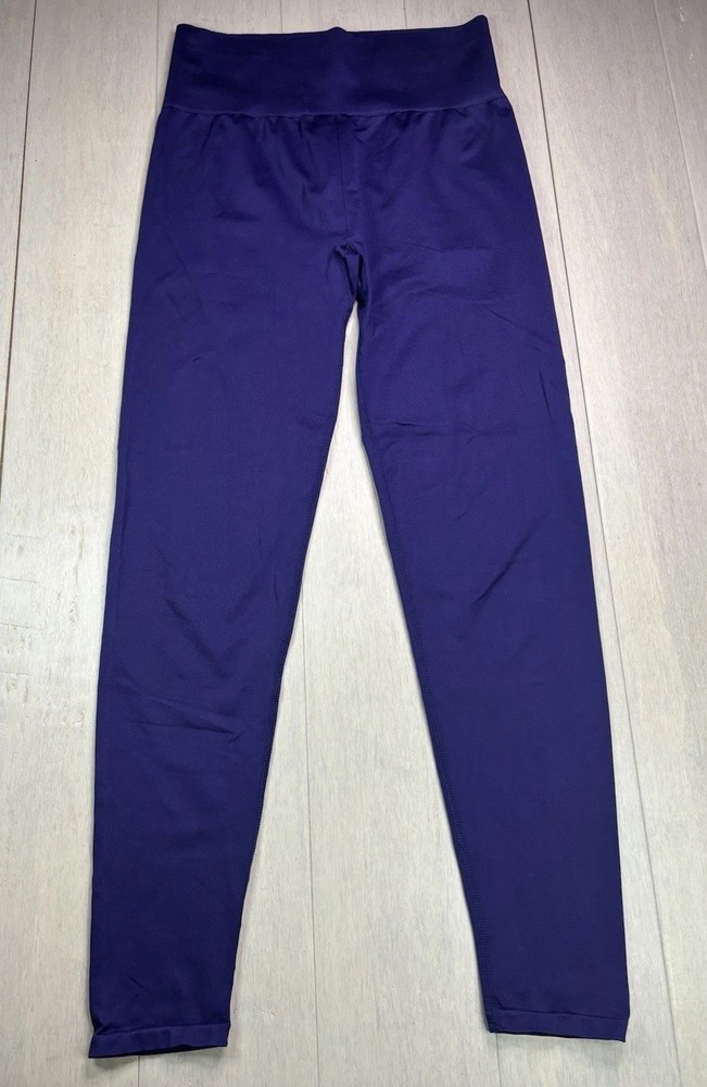 Fabletics Women's Purple Ankle Leggings High Rise Stretch Size M