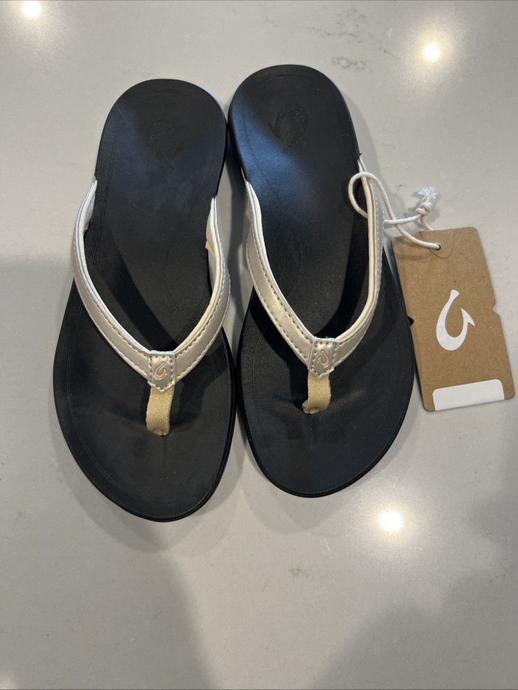 OluKai Ho' Op Flip Flop Women's 5 US - Beach Scene NWT