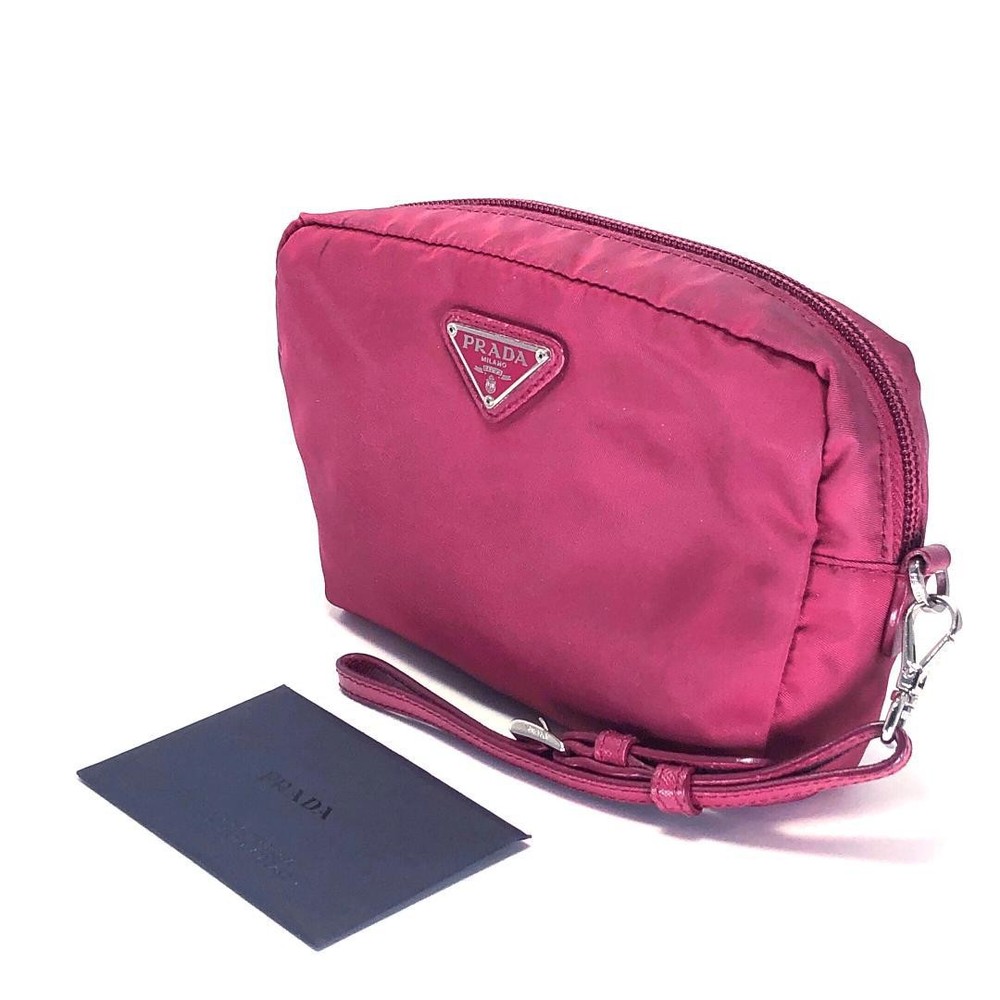 Prada Pink Strap Pouch Clearance Sale with Certificate-image
