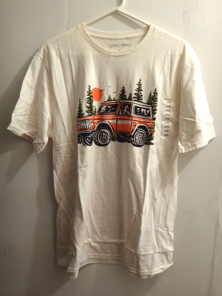 BRAND NEW 65-77 Gen 1 Ford Bronco in Woods Old School Retro Style Mens L T-Shirt