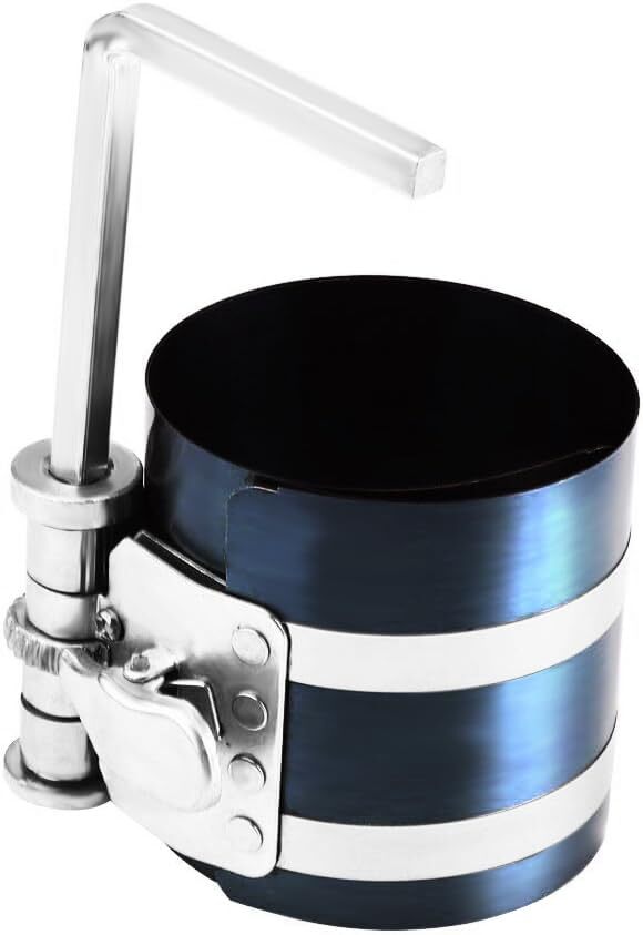 DEDC 3-Inch Adjustable Ratchet Piston Ring Compressor Tool for Easy Installation