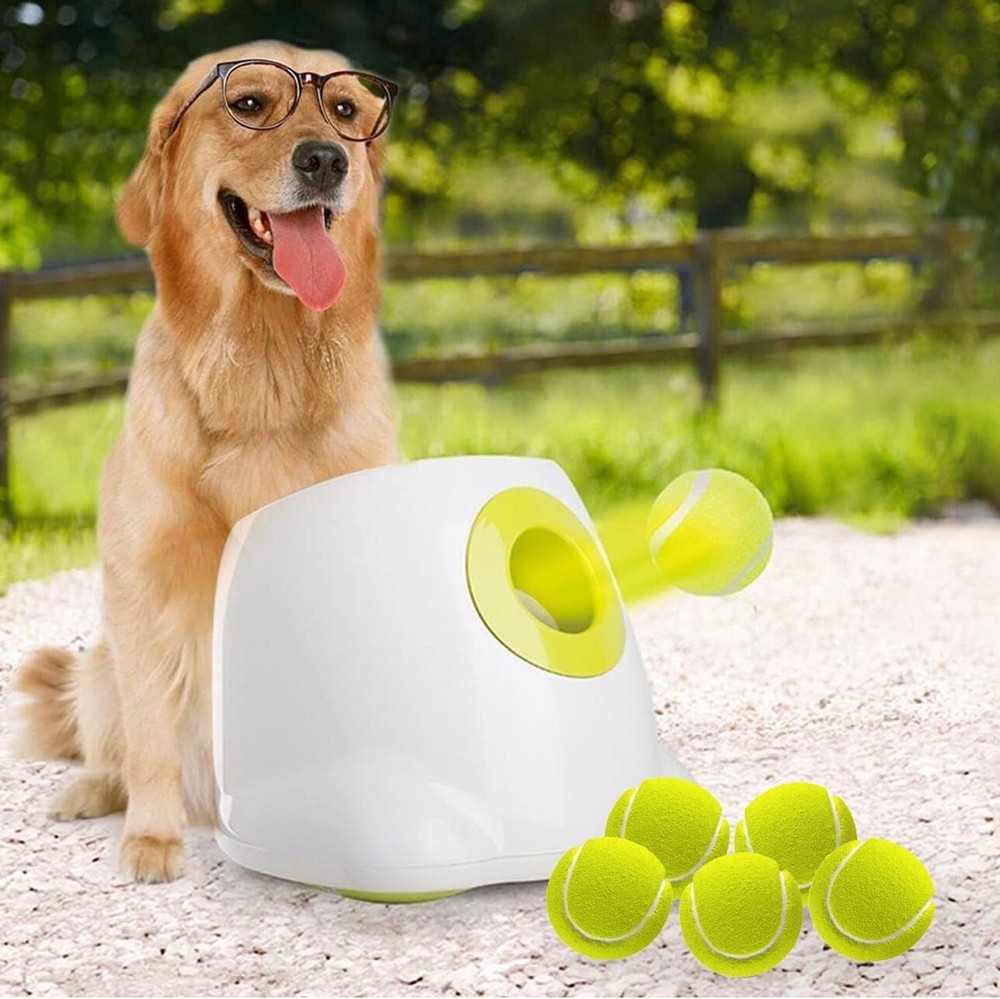 Automatic Dog Ball Launcher for Medium to Large Dogs, Interactive Dog Ball Throw