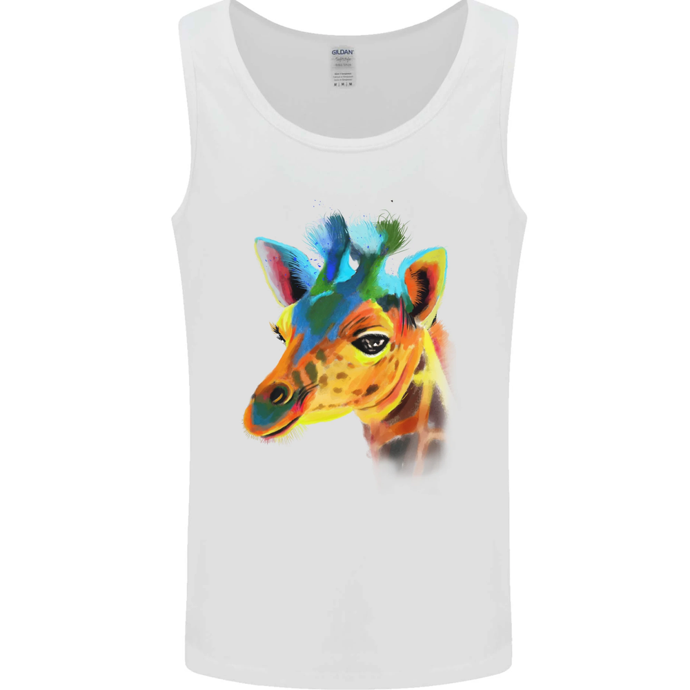 A Giraffe Watercolour Mens Vest Tank Top