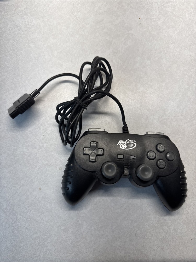 MadCatz Wired Controller for PS2 PlayStation 2 Control Pad Pro Mad Catz Black