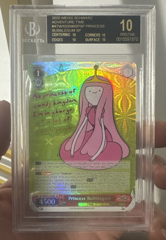 Princess bubble gum Wx02-040 Sp Bgs 10  Black Label Weiss Schwarz adventure Time