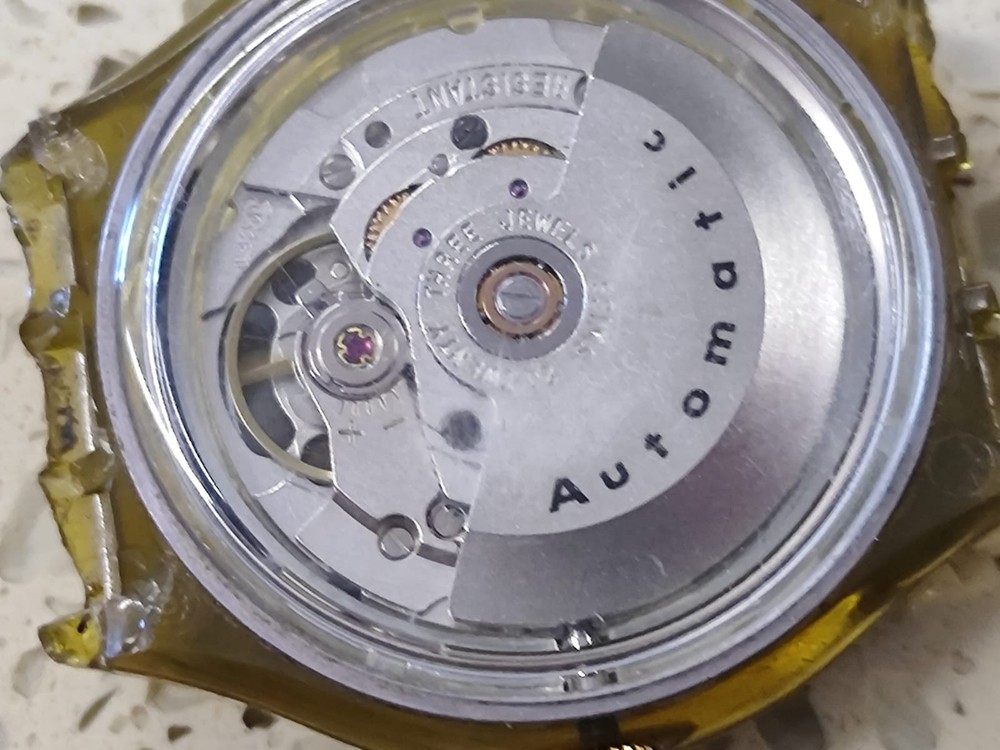 ETA 2840 Movement Working for parts  With Dial & hands  watch Used