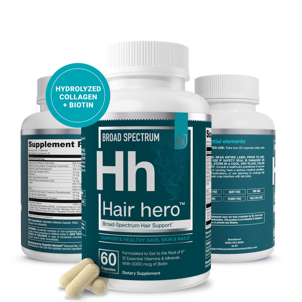 Hair Hero - Healthy Hair, Skin & Nails - Essential Vitamins & Minerals