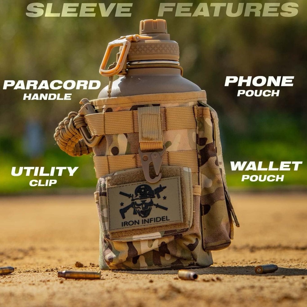 Battle Bottle - Half Gallon Insulated Water Bottle with Paracord Handle