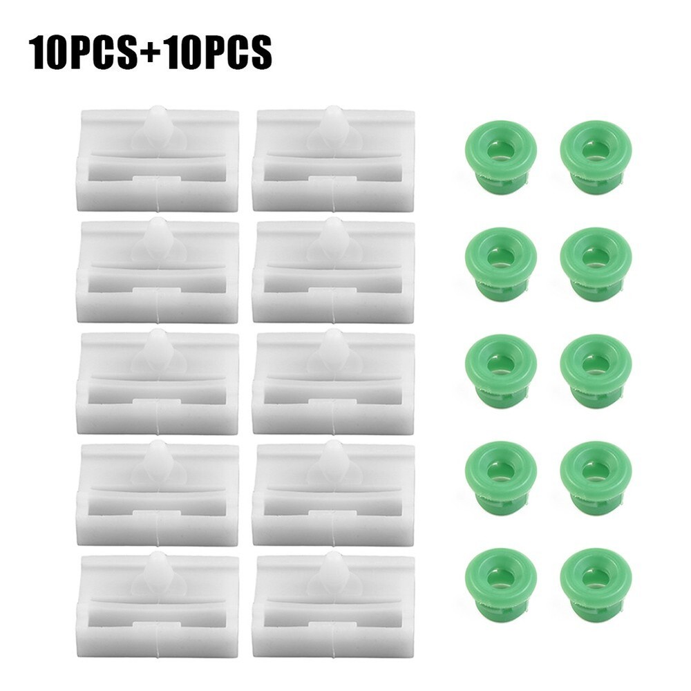 20Pcs Side Sill Skirt Trim Clip Fasteners + Grommets For E36 E46 E90 E91