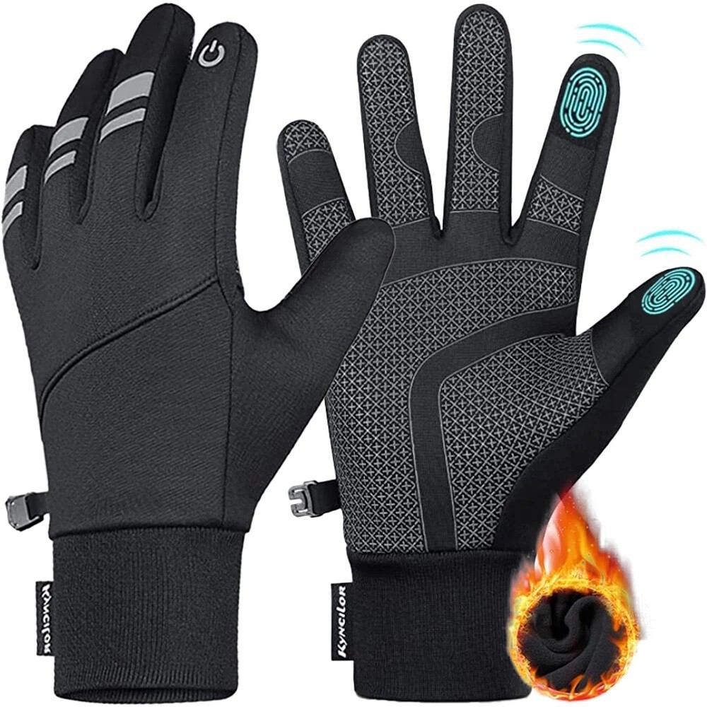 -10℉ Waterproof Windproof Touch Screen Warm Winter Gloves for Cold Weather Men