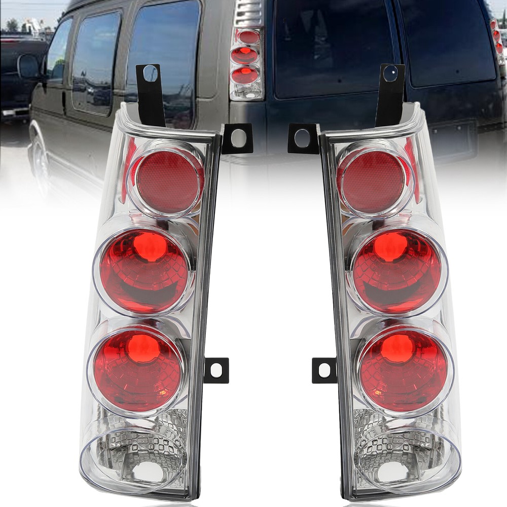 GMC Savana Chevy Express 1500 2500 3500 96-02 Tail Lights Brake Lamp