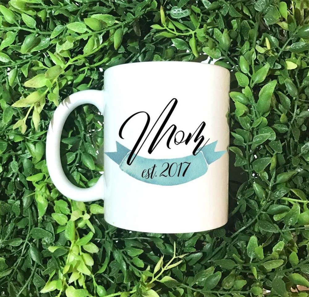 Mothers Day Mug Baby Shower Gift Mom To Be Gift New Mom Baby Announcement-image