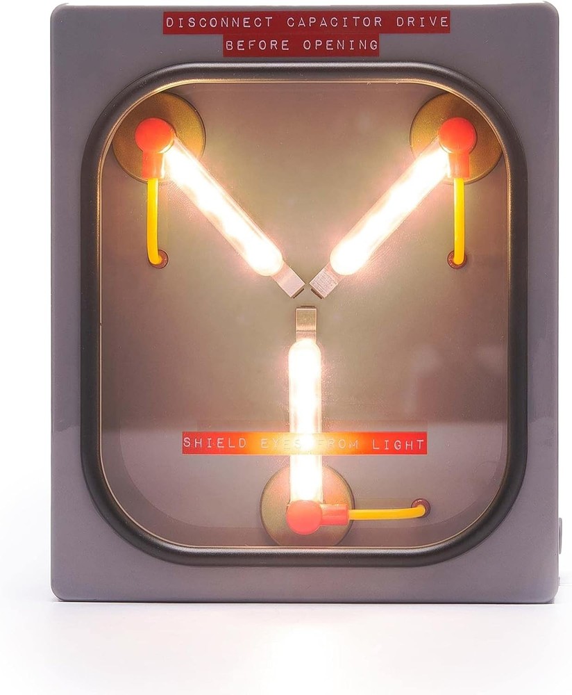 Flux Capacitor Replica 6-Inch USB Mood Light | Nightstand Table Lamp with LED Li