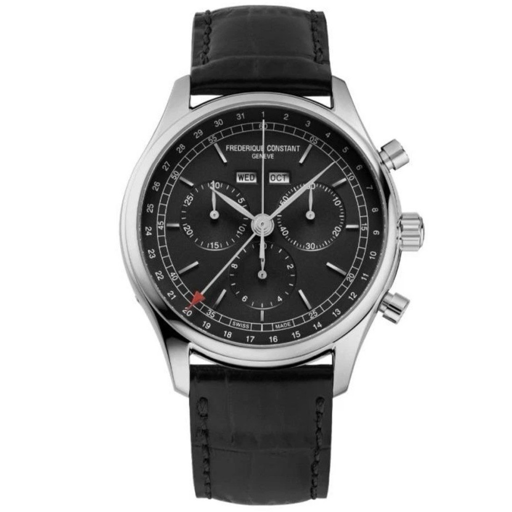 Frederique Constant Classics Chronograph Quartz Grey Dial Men's Watch FC-296N5B6