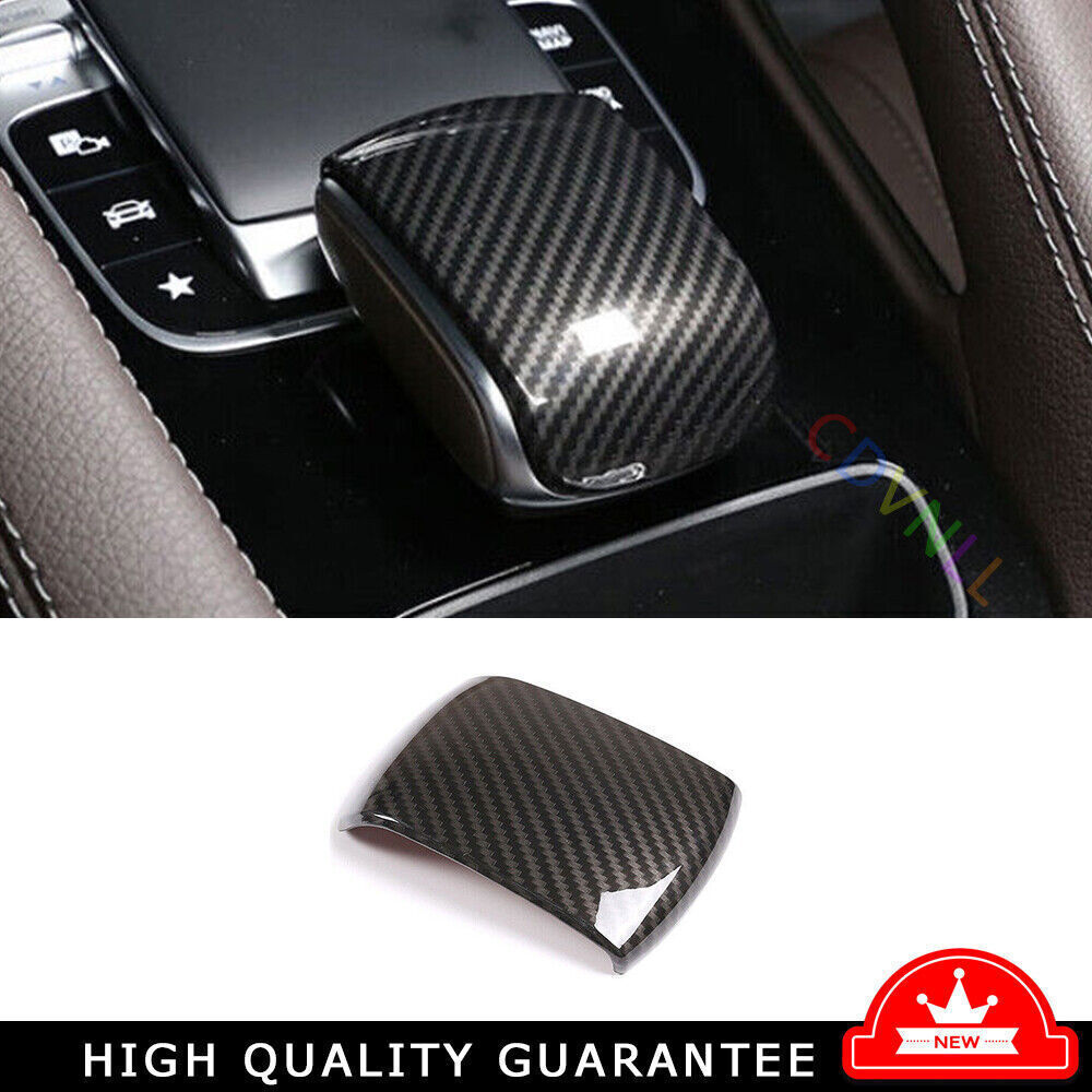 For Benz GLE GLS 2020-2023 Carbon Fiber Central Console Gear Shift Knob Cap Trim