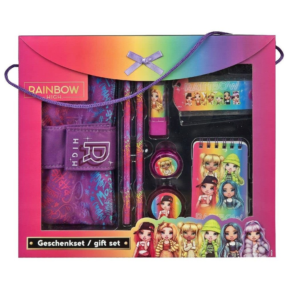 MGA Entertainment Stationery Set - Rainbow High 8 Pieces - School - Kindergarten