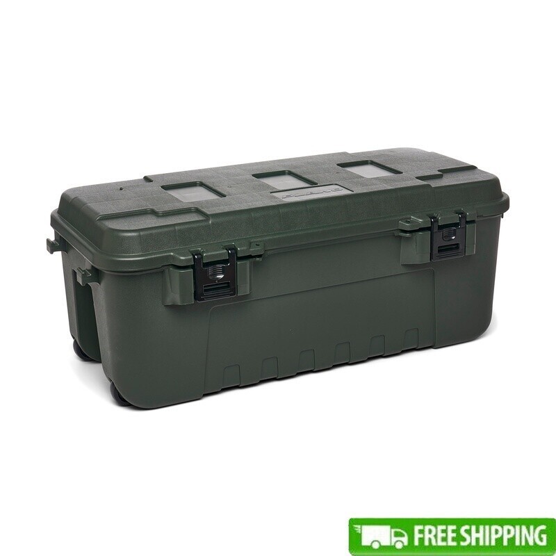 Heavy Duty Lockable Storage Box Ideal Outdoor Gear Tools Hunting Camping Green