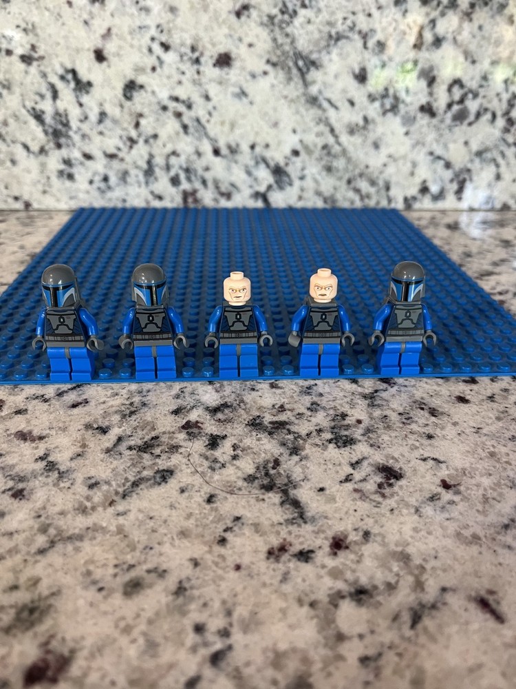 LEGO Star Wars Blue Death Watch Mandalorian Minifigure Lot of 3 SW0296 7941 MT99