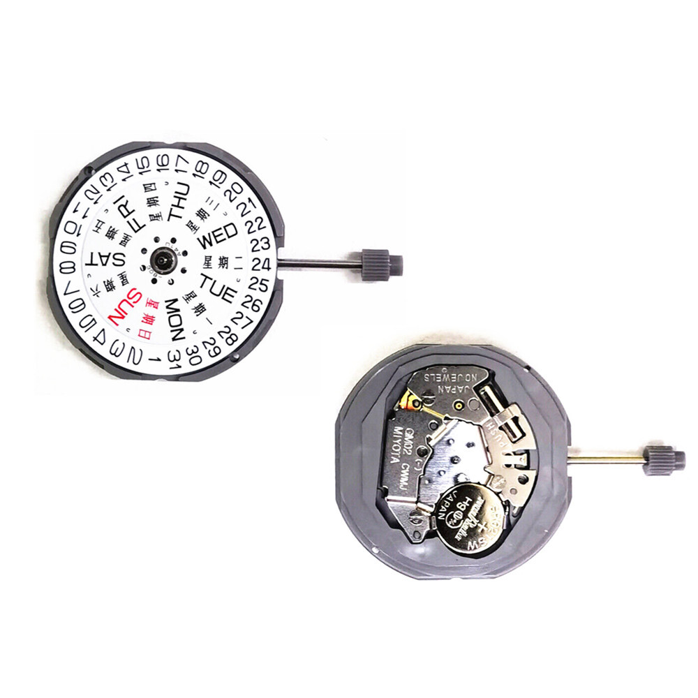23.65mm Dual Calendar Quartz Movement with Battery for Miyota GM02 GM00