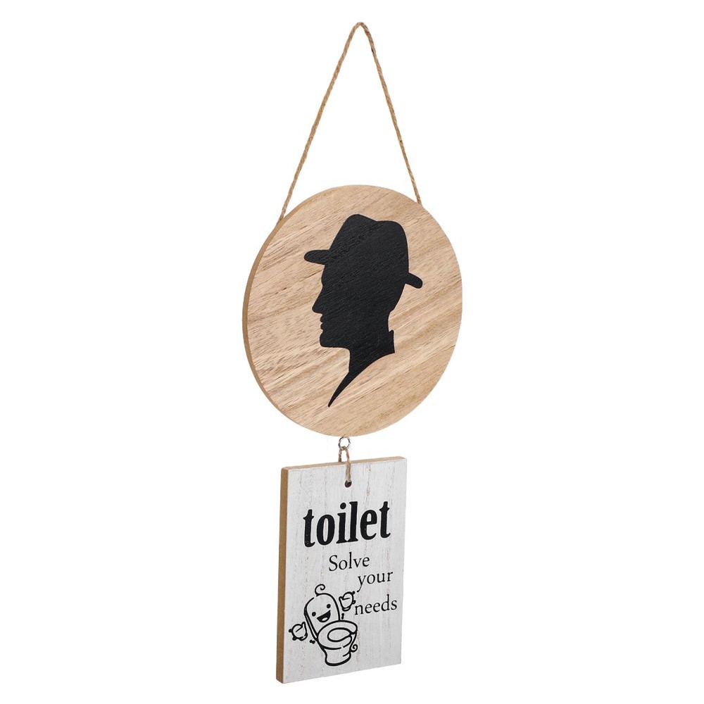 Restroom Signs for Business Farmhouse Bathroom Decor Door Marker
