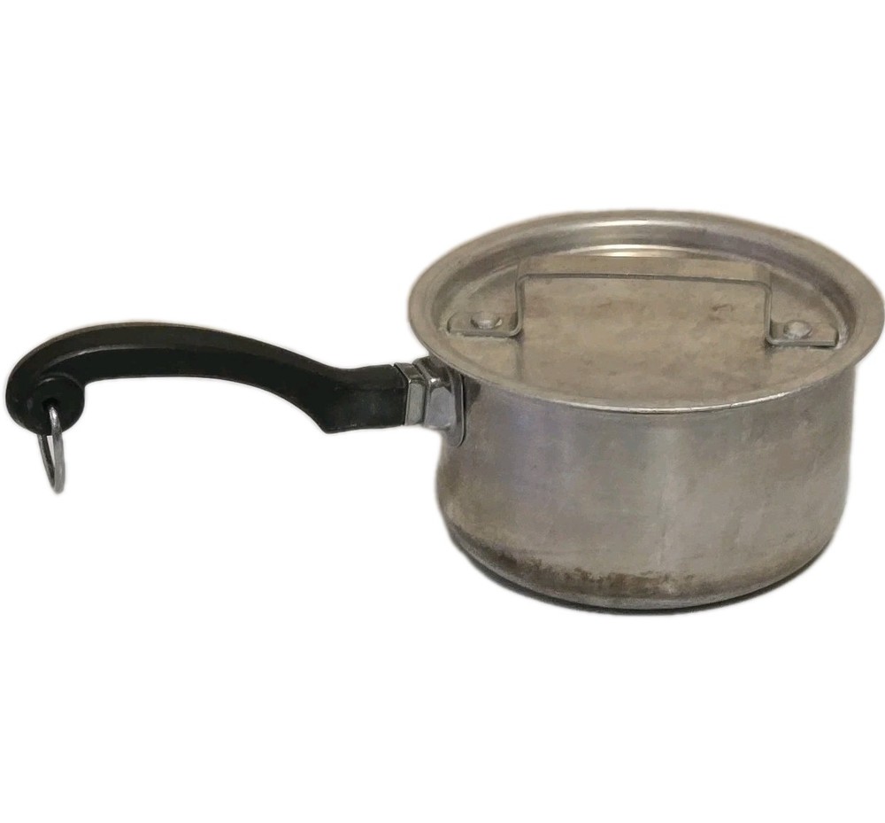 FARBERWARE 1 QT Saucepan & Lid Aluminum Clad Stainless Steel Pot Cookware