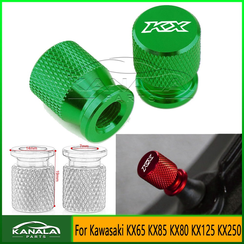Tire Valve CNC Universal Aluminum Covers For Kawasaki KX65 KX85 KX80 KX125 KX250