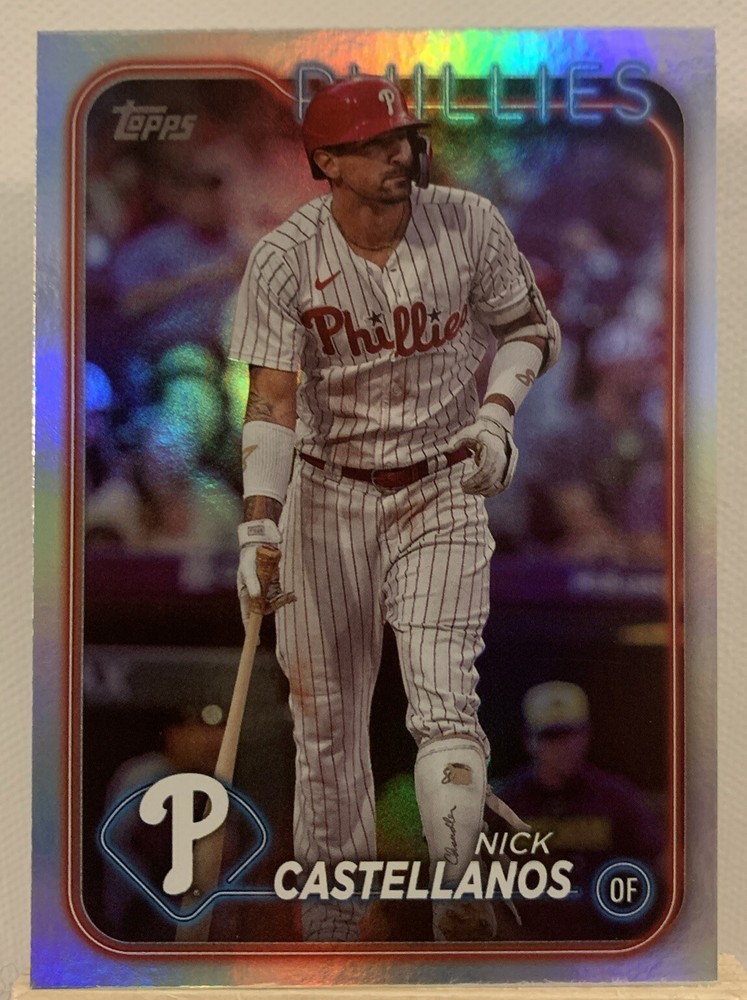 2024 Topps Series 2 Nick Castellanos Rainbow Foil Phillies Baseball Card