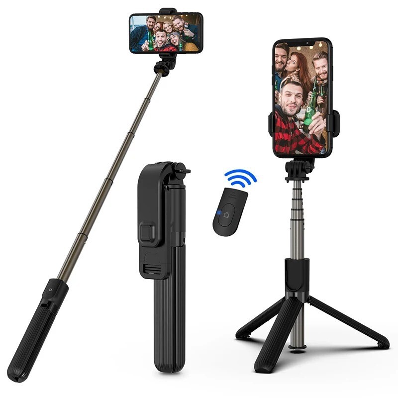 Wireless Bluetooth Selfie Stick Outdoor travel 3 IN 1 tripod monopod  stand