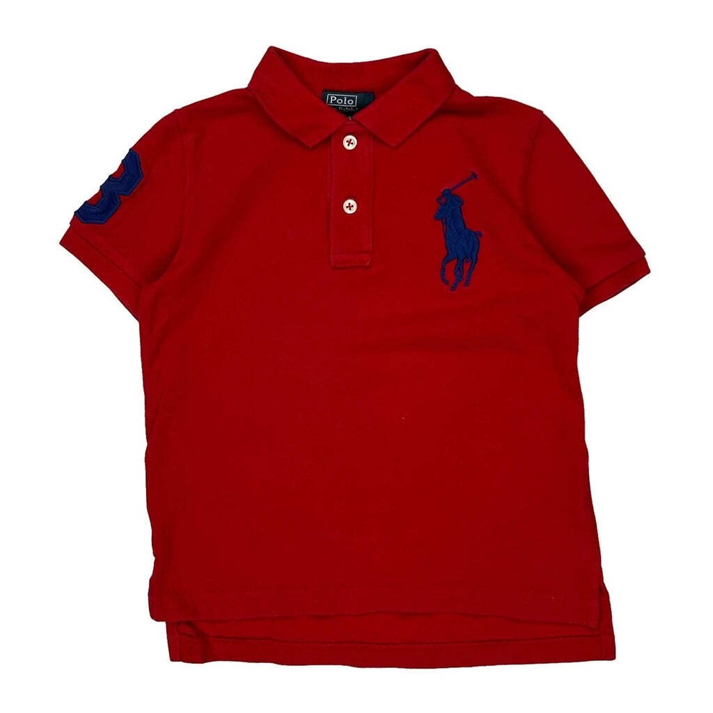 Age 5 Polo By Ralph Lauren Polo Shirt - XS Red Cotton