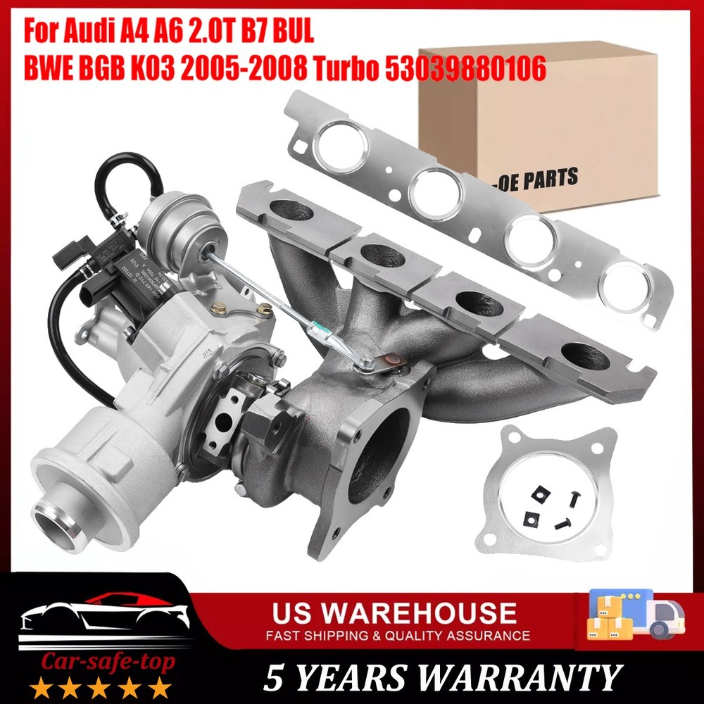 Turbo Turbocharger for 2005- 2009 Audi A4 2.0T B7 BUL BWE BWT K03 53039880106  ,