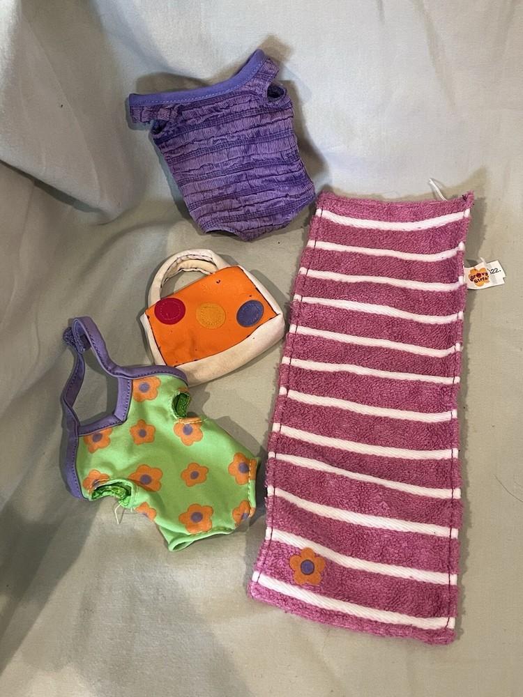 Groovy Girls Doll Clothes Beach Outfit Bathing Suit, Bag, Towel