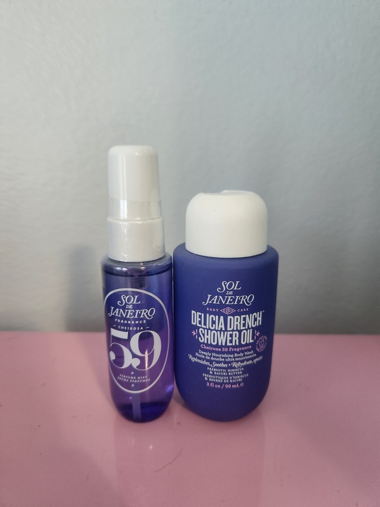 Sol De Janeiro Delicia Drench Cheriosa 59 Shower Oil 3oz with 1oz Perfume Mist Set