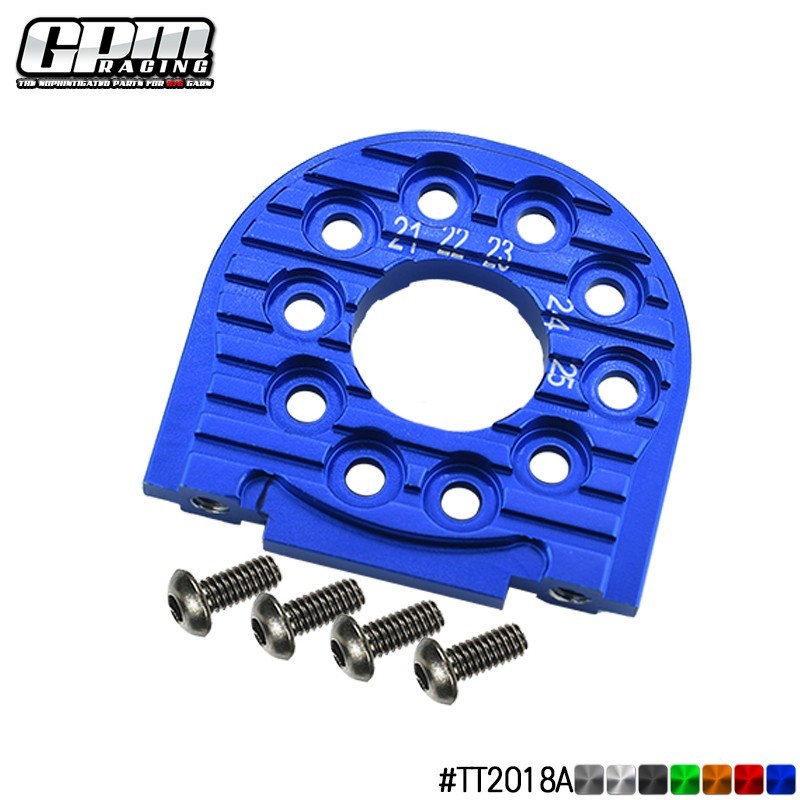 GPM Aluminum Adjustable Motor Mount (For 16T-25T) For TAMIYA TT02