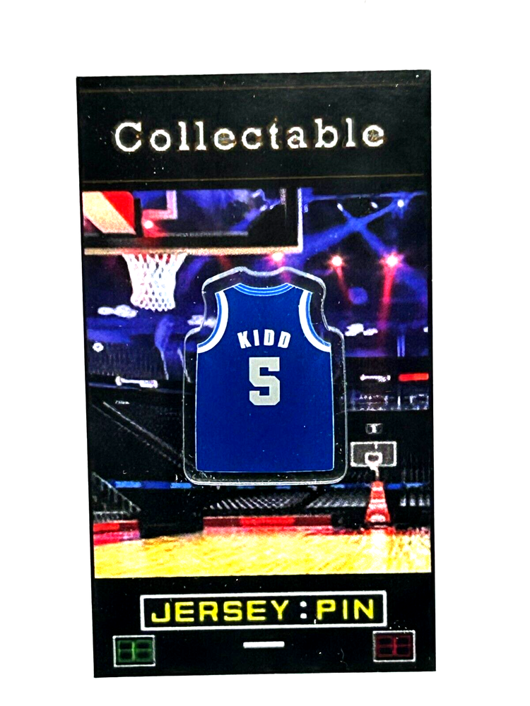 Dallas Mavericks Jason Kidd Retro Jersey Lapel Pin – Classic Collectible with Free Shipping