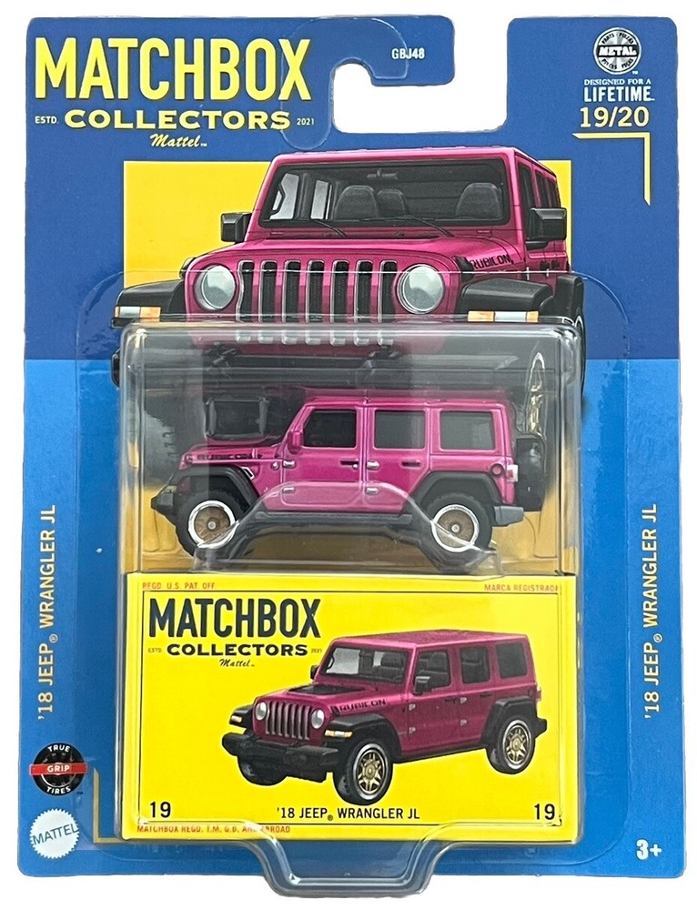 MATCHBOX COLLECTORS 2018 JEEP WRANGLER JL PINK PREMIUM 2025