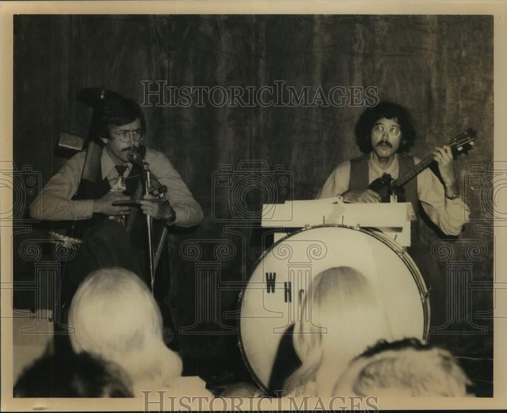 Press Photo Musicians with Wholesome band perform on stage - sap39045