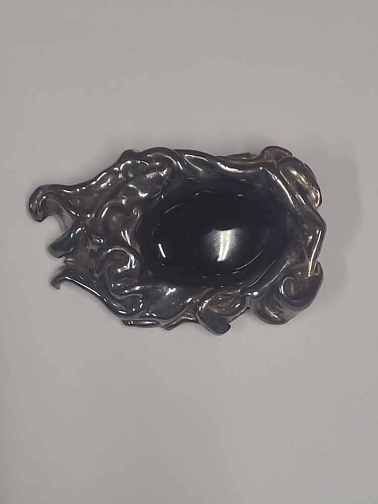 Sterling Silver Onyx Brutalist Brooch by Arik Idan Toronto Wear Art Design