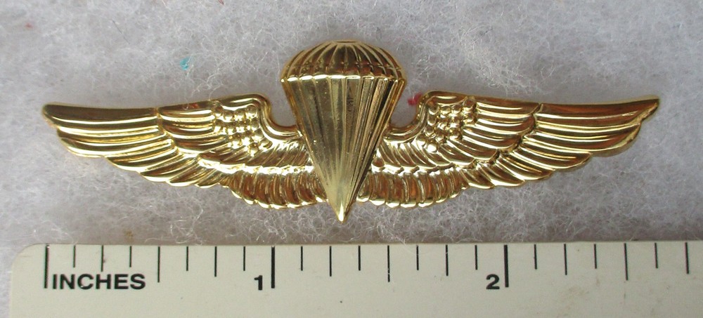 US  NAVY / USMC MARINE CORPS AIRBORNE PARACHUTE BADGE